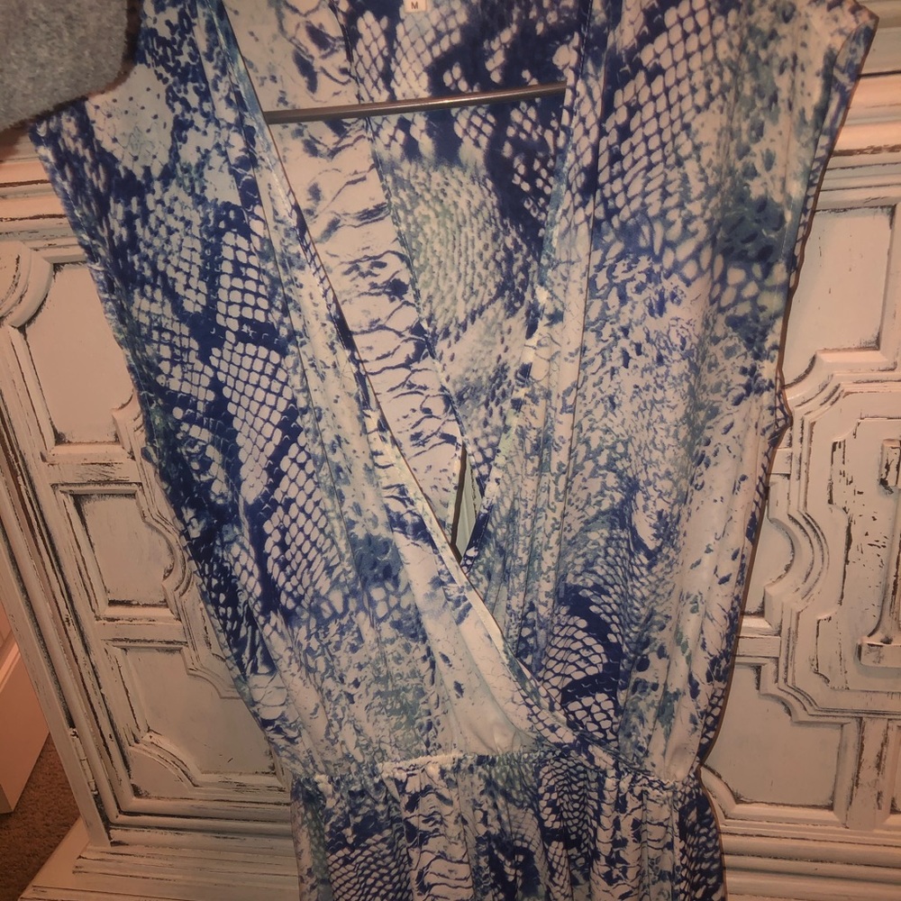 Snake skin shorts romper